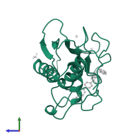 Stromelysin-1 in PDB entry 1ciz, assembly 1, side view.