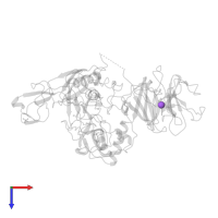 SODIUM ION in PDB entry 1ck7, assembly 1, top view.