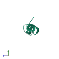 Monomeric assembly 1 of PDB entry 1cky coloured by chemically distinct molecules, side view.