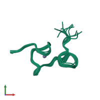 PDB entry 1cl4 coloured by chain, ensemble of 12 models, front view.