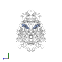 PIPERAZINE-N,N'-BIS(2-ETHANESULFONIC ACID) in PDB entry 1cml, assembly 1, side view.