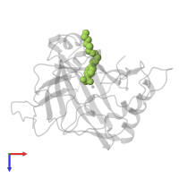 AMINODI(ETHYLOXY)ETHYLAMINOCARBONYLBENZENESULFONAMIDE in PDB entry 1cnx, assembly 1, top view.