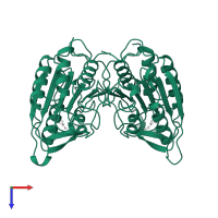 Caspase-3 in PDB entry 1cp3, assembly 1, top view.