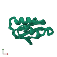PDB entry 1cpz coloured by chain, ensemble of 20 models, front view.