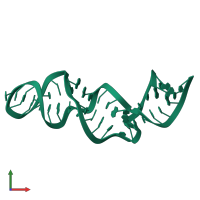 PDB entry 1cq5 coloured by chain, front view.