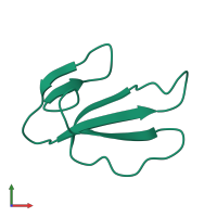 PDB entry 1cre coloured by chain, front view.