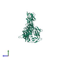Homo dimeric assembly 1 of PDB entry 1cs6 coloured by chemically distinct molecules, side view.