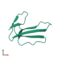 Monomeric assembly 1 of PDB entry 1cvo coloured by chemically distinct molecules, front view.