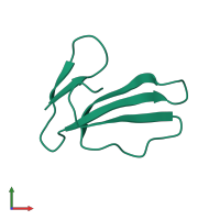 PDB entry 1cxn coloured by chain, front view.