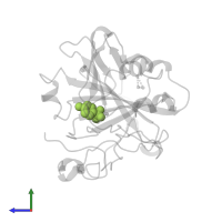 3-ACTOXYMERCURI-4-AMINOBENZENESULFONAMIDE in PDB entry 1czm, assembly 1, side view.