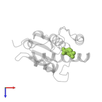 4-NITROPHENYL PHOSPHATE in PDB entry 1d1q, assembly 1, top view.
