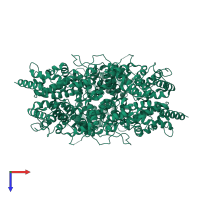 Acid phosphatase in PDB entry 1d2t, assembly 1, top view.