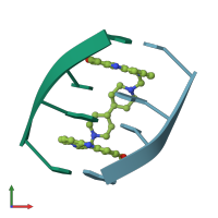 PDB entry 1d32 coloured by chain, front view.