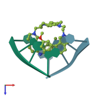 PDB entry 1d32 coloured by chain, top view.