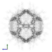 Capsid protein VP2 in PDB entry 1d3e, assembly 1, side view.