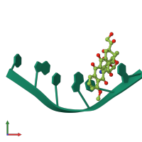 PDB entry 1d54 coloured by chain, front view.