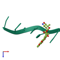 PDB entry 1d54 coloured by chain, top view.