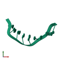 PDB entry 1d62 coloured by chain, front view.