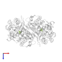 SULFATE ION in PDB entry 1d6f, assembly 1, top view.