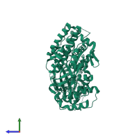 DNA topoisomerase 3 in PDB entry 1d6m, assembly 1, side view.