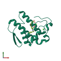 PDB entry 1db5 coloured by chain, front view.