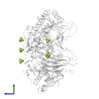 SULFATE ION in PDB entry 1dcs, assembly 1, side view.