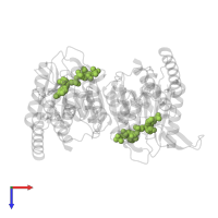 NADP NICOTINAMIDE-ADENINE-DINUCLEOTIDE PHOSPHATE in PDB entry 1dig, assembly 1, top view.