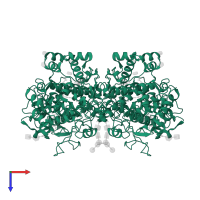 Prostaglandin G/H synthase 1 in PDB entry 1diy, assembly 1, top view.