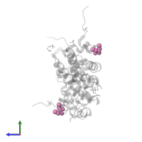 2,3-DIHYDROXY-1,4-DITHIOBUTANE in PDB entry 1dk8, assembly 1, side view.