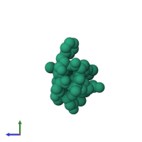 ZERVAMICIN IIB in PDB entry 1dlz, assembly 1, side view.