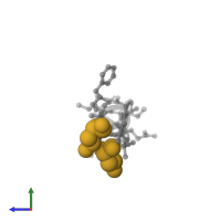 Modified residue HYP in PDB entry 1dlz, assembly 1, side view.