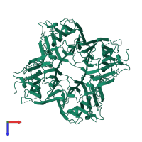 Concanavalin-Br in PDB entry 1dq2, assembly 1, top view.