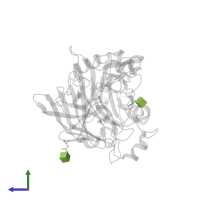 2-acetamido-2-deoxy-beta-D-glucopyranose in PDB entry 1dym, assembly 1, side view.