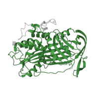 The deposited structure of PDB entry 1e03 contains 2 copies of Pfam domain PF00079 (Serpin (serine protease inhibitor)) in Antithrombin-III. Showing 1 copy in chain B [auth L].