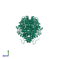 4-hydroxy-7-methoxy-3-oxo-3,4-dihydro-2H-1,4-benzoxazin-2-yl glucoside beta-D-glucosidase 1, chloroplastic in PDB entry 1e55, assembly 1, side view.