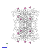 SULFATE ION in PDB entry 1e5f, assembly 1, side view.