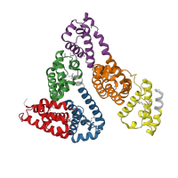 The deposited structure of PDB entry 1e7c contains 6 copies of CATH domain 1.10.246.10 (Serum Albumin; Chain A, Domain 1) in Albumin. Showing 6 copies in chain A.