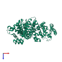 Albumin in PDB entry 1e7c, assembly 1, top view.