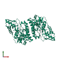GDP-L-fucose synthase in PDB entry 1e7s, assembly 1, front view.