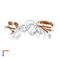 Signal recognition particle 14 kDa protein in PDB entry 1e8o, assembly 1, top view.