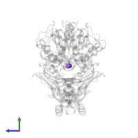 SODIUM ION in PDB entry 1ebf, assembly 1, side view.