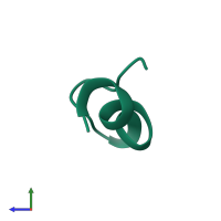 PDB entry 1edn coloured by chain, side view.