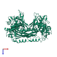 Endonuclease PI-SceI in PDB entry 1ef0, assembly 1, top view.