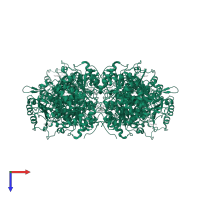 NAD-dependent malic enzyme, mitochondrial in PDB entry 1efk, assembly 1, top view.
