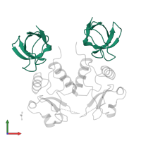 Tyrosine-protein kinase Fyn in PDB entry 1efn, assembly 1, front view.