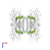 FLAVIN-ADENINE DINUCLEOTIDE in PDB entry 1ege, assembly 1, top view.