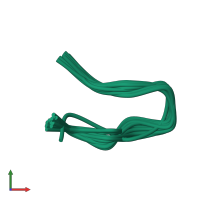 PDB entry 1egs coloured by chain, ensemble of 20 models, front view.