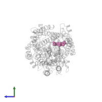PROTOPORPHYRIN IX CONTAINING FE in PDB entry 1ehk, assembly 1, side view.