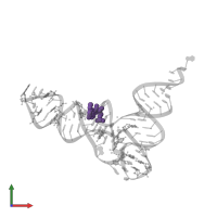 Modified residue 2MG in PDB entry 1ehz, assembly 1, front view.