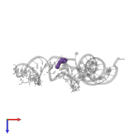 Modified residue 2MG in PDB entry 1ehz, assembly 1, top view.